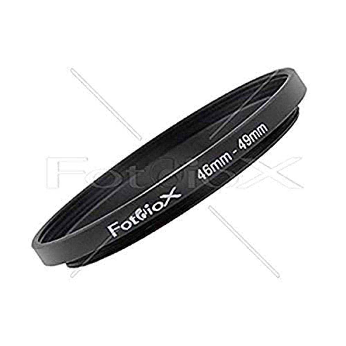 Fotodiox Metal Step Up Ring, Anodized Black Metal 46mm-49mm, 46-49 mm