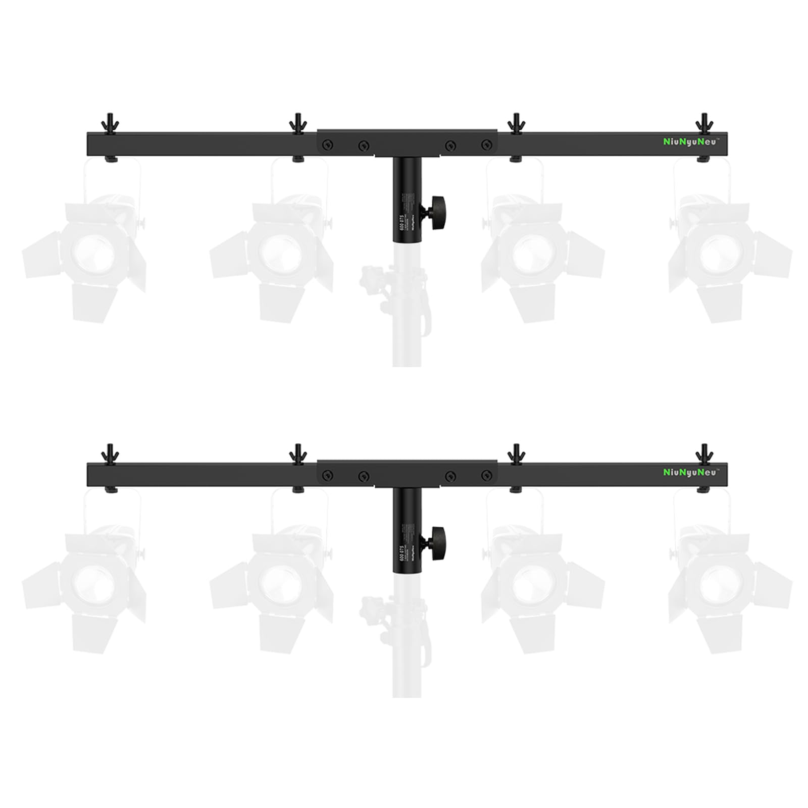 Niunyuneu Dj Lighting Bar T Bar Lighting Extension Cross Bar Mount For Tripod Speaker Stand Dj Lighting Tripod Mount, Set Of 2