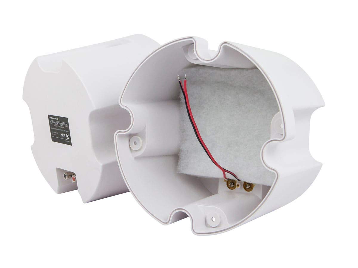 Monoprice ABS Back Enclosure (Pair) for PID 4103, 6 1/234; Ceiling Speaker White