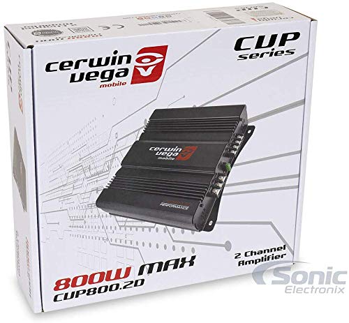 Cerwin Vega Car Audio Amplifier Cvp800.2D 800 Watts 2 Channel Class D 4 Ohms