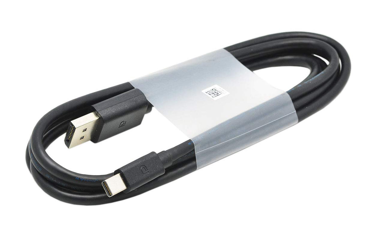 Cable Plus 6Ft Black Displayport To Mini Displayport Cable, 4K@60Hz, 2K@165Hz/144Hz, Supports Laptop, Tv, Monitor