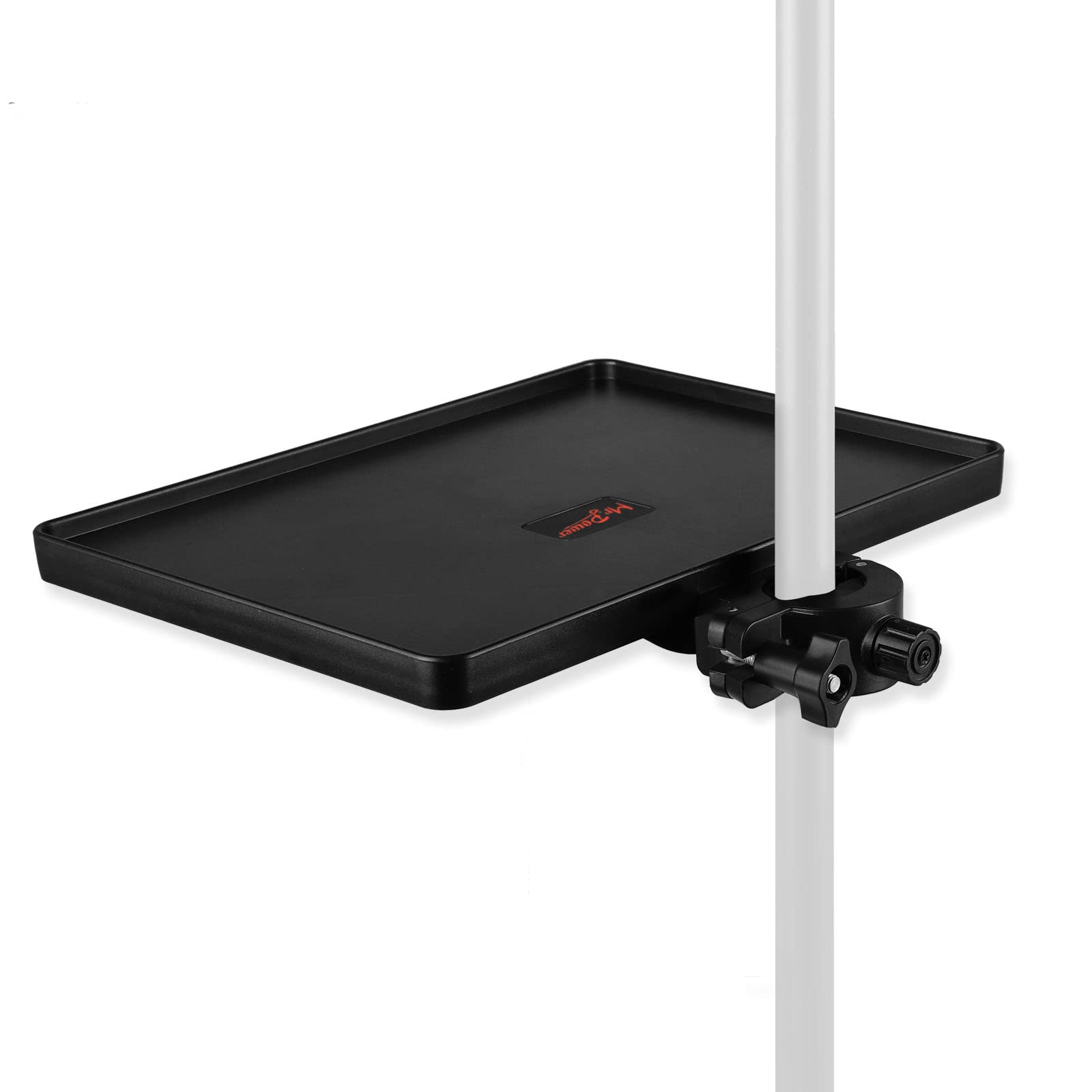 Mr.Power Microphone Stand Plastic Tray, Mic Stand Clamp On Rack Tray Holder Suitable For Most Mic Stands, For Stage, Live Stream
