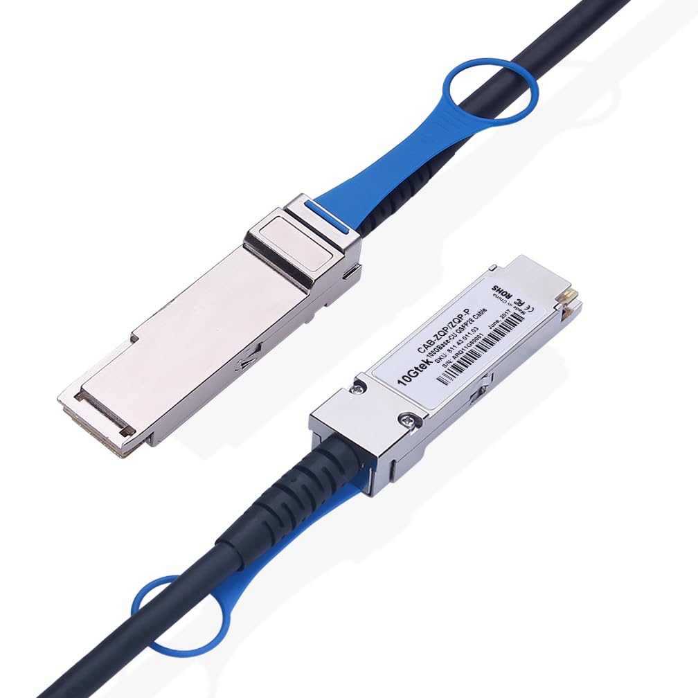 10Gtek 100G Qsfp28 Dac Cable   100Gbase Cr4 Qsfp28 To Qsfp28 Passive Direct Attach Copper Twinax Cable For Cisco Qsfp 100G Cu0.5