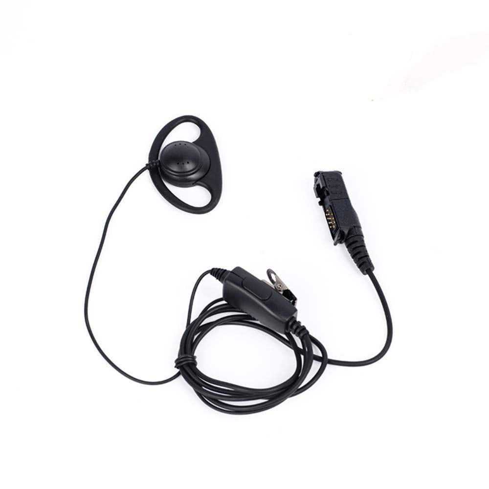 Xpr3300E Earpiece,D Shape Earpiece Headset Mic Ptt For Motorola Xpr3300E Xpr3500 Xpr3500E Xpr3000 Xpr3300 Walkie Talkie 2 Way Ra