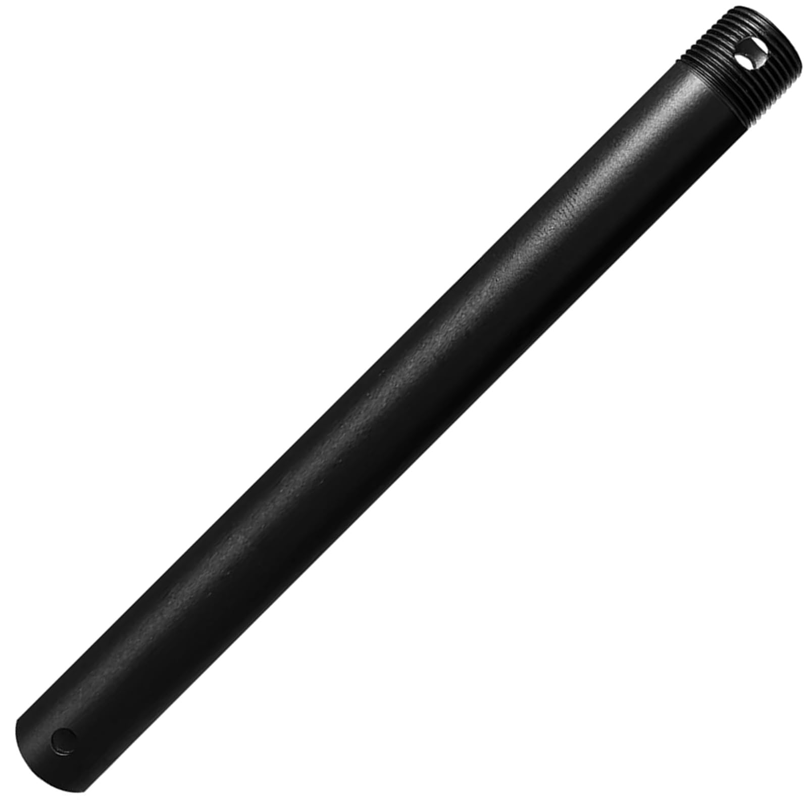 12 Inch Ceiling Fan Downrod Threaded, 1 Inch Outer Diameter Matte Black Ceiling Fan Extension Rod (With Threads),Down Rods Compa