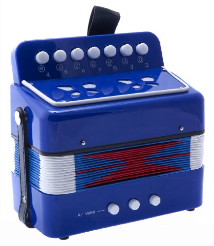 D'Luca G105 Bl Child Button Accordion, Blue