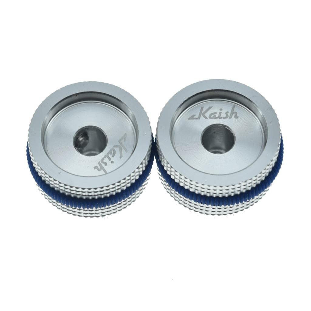 Kaish 2Pcs 63/64 (25Mm) Diam. Aluminium Potentiometer Knobs 1/4  Universal Metal Pot Knobs For Guitar/Bass/Amps Amplifier/Power