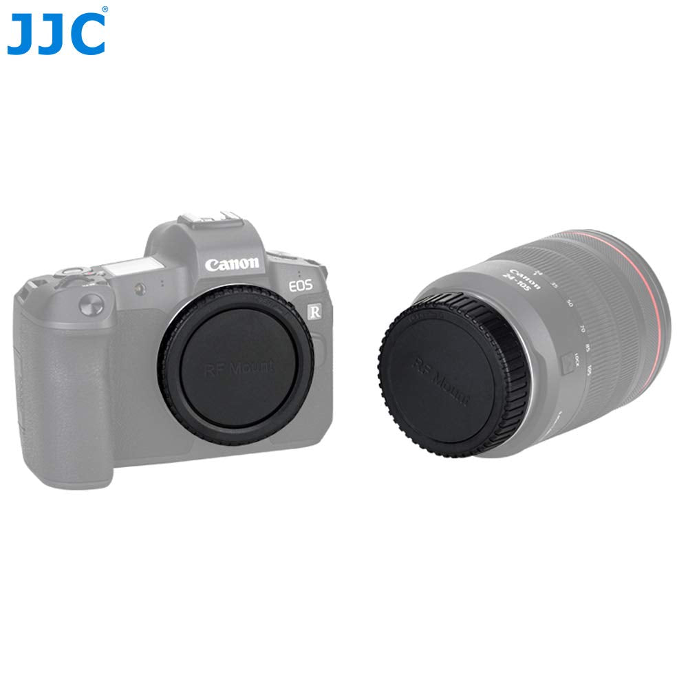 (2 Pack) Jjc Eos Rf Mount Body Cap, Rf Mount Rear Lens Cover Cap, Camera Sensor Protective Body Cap, Compatible With Canon Eos R