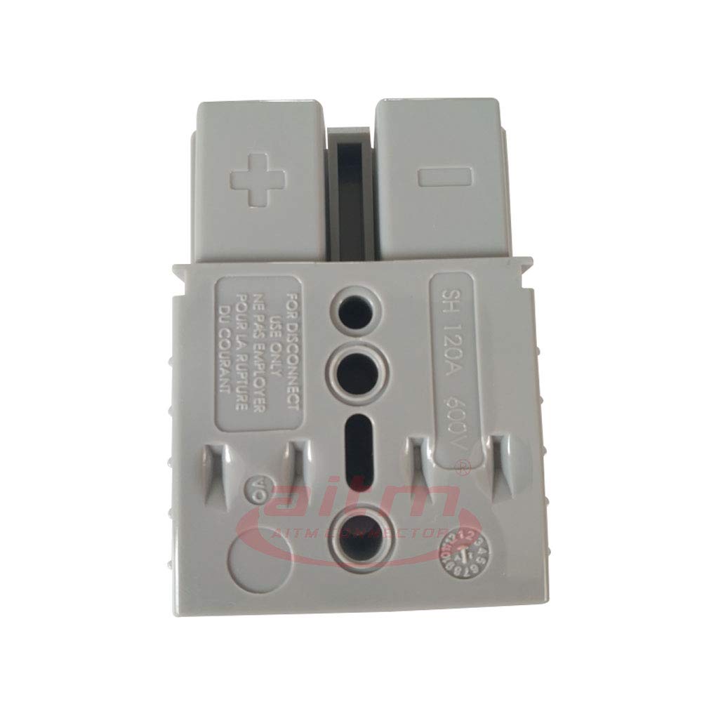 Dent De Lion 120A Quick Connect Stainless Steel Modular Power Connectors (Grey, 2/4/6 Awg, 105C, 120V)
