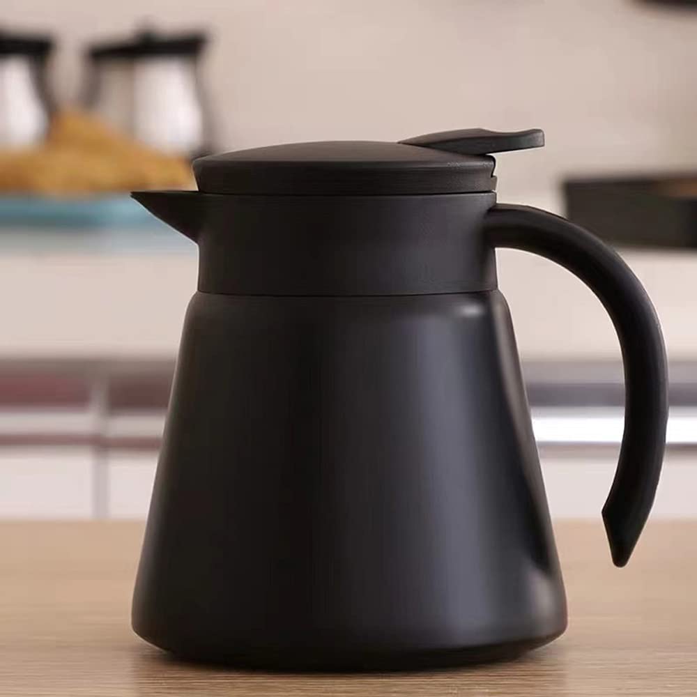 Skystal, Thermal And Cold Coffee Carafe, Double Wall Vacuum Insulated Or Cool Coffeepot, Hot And Cold Retention Mini Stainless S