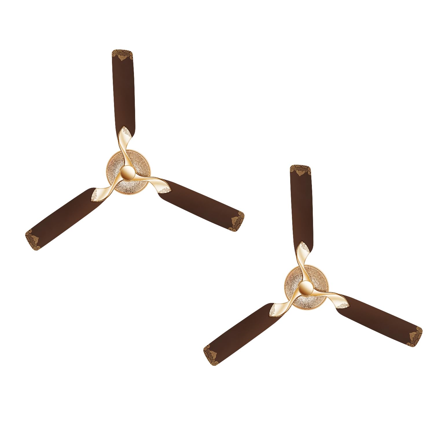Rr Signature Jaipur Mahal 1320Mm Designer Ceiling Fan For Home And Office (3 + 2 Year Warranty, Tan Brown), Free Installation