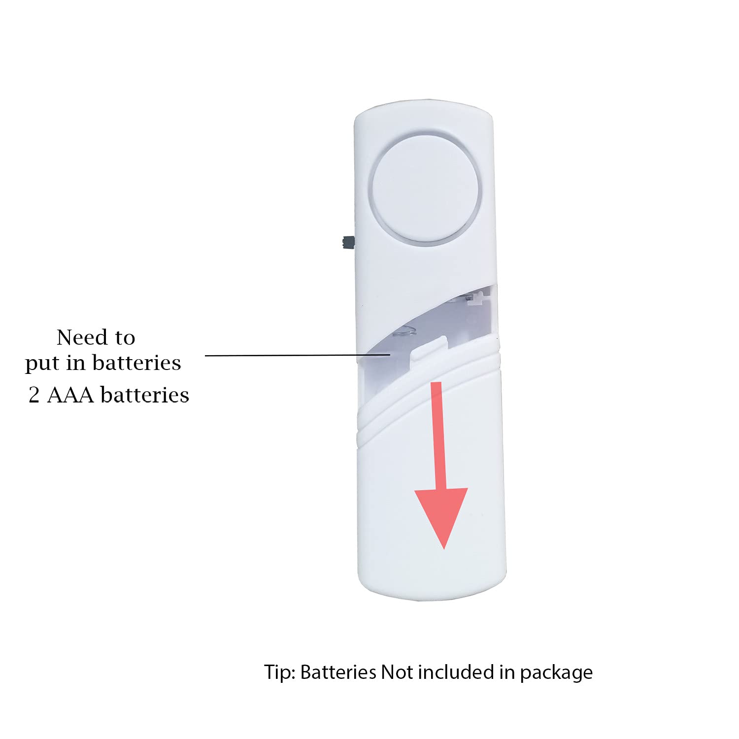 2 Pack Window Door Alarm, Door Sensor Alarm For Kids Safety, Alarm System For Home Security With No Batteries For Pool, Garage,