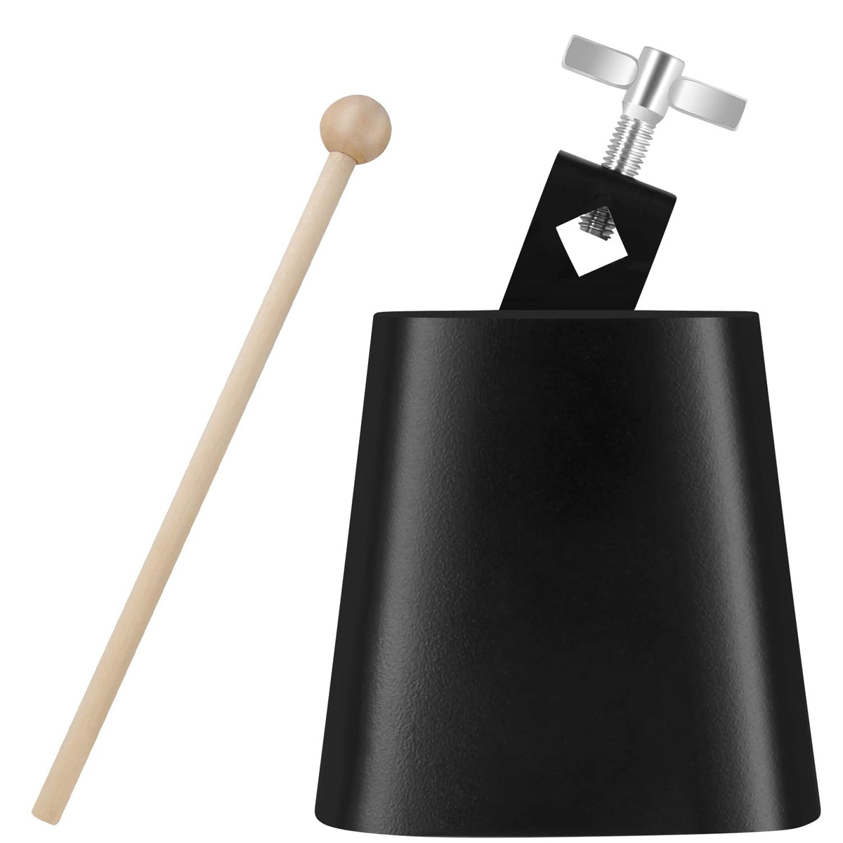 Eastrock 4 Inch Metal Steel Cow Bells Noise Makers Hand Percussion Cowbell With Stick For Drum Set