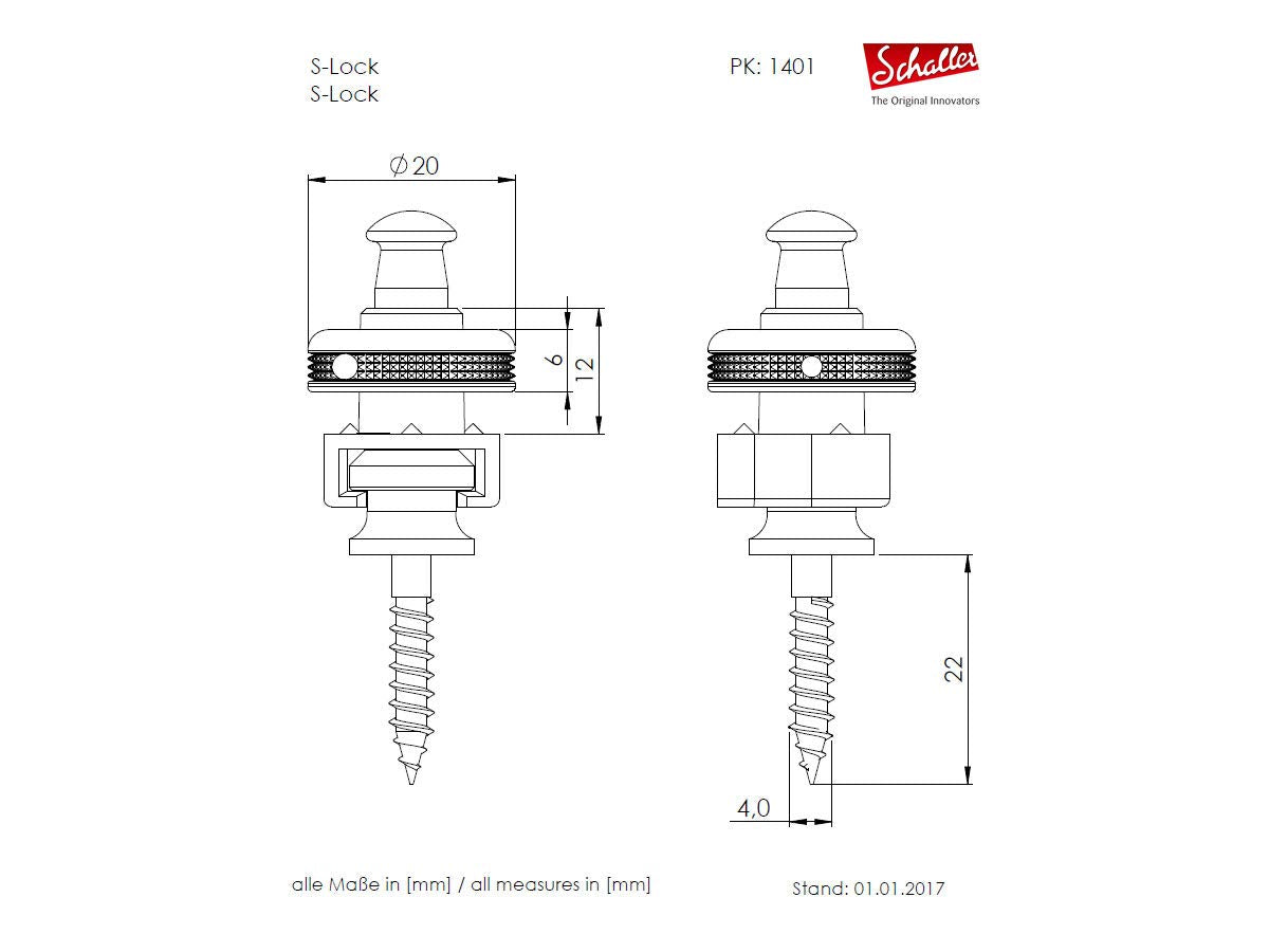 Schaller Sc570250 14010101 Security Straplocks, Nickel (Momo Jtk)