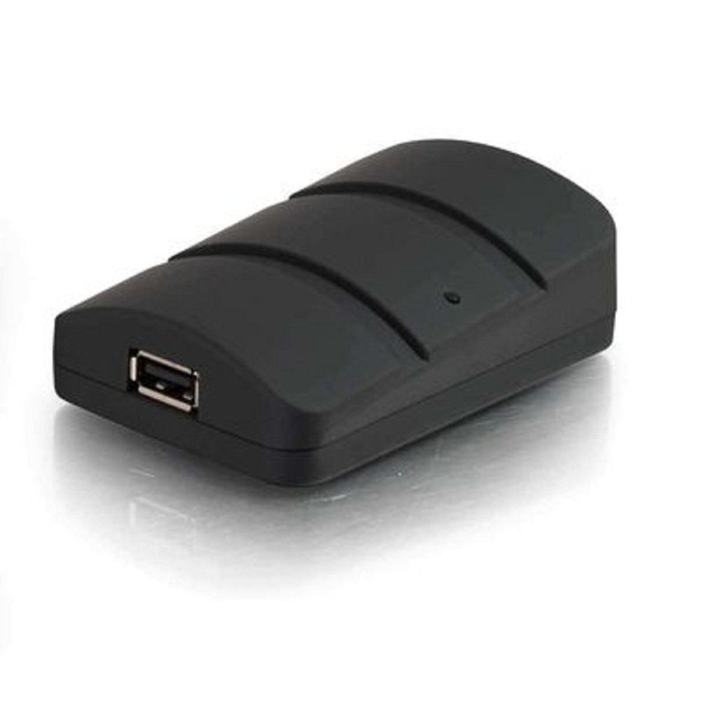 C2G Usb Extender, Dongle, Usb 2.0 Over Cat5, Wall Plate Transmitter To Dongle Receiver Kit, Black, Cables To Go 53878