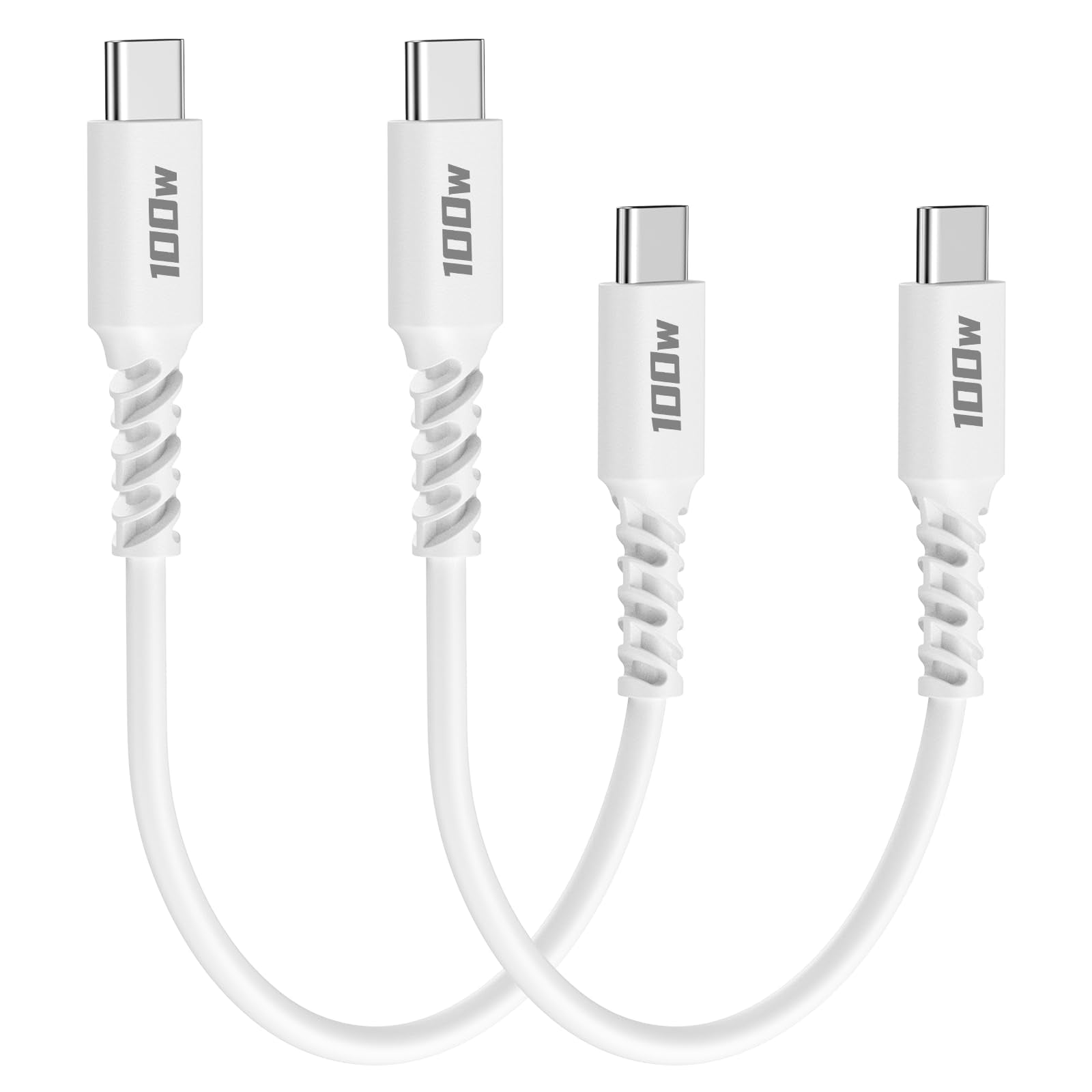 Usb C To Usb C Cable Short 1Ft 2 Pack, 100W Usb C To C Fast Charging Cable, Usbc To Usbc Pd Type C Fast Charger Cord For Iphone