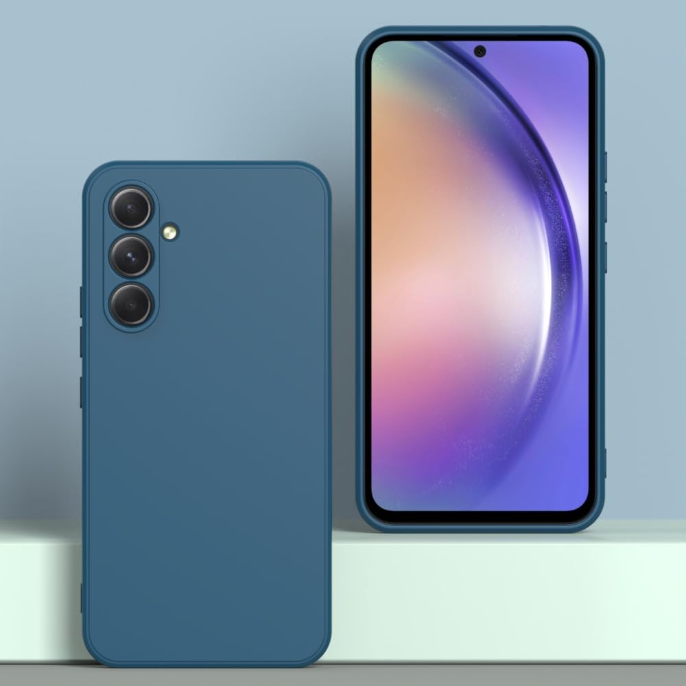 Wogroo For Samsung Galaxy A35 5G Case Dark Blue, Scratch Resistant With Soft Touch, Slim Thin Phone Cover For Samsung Galaxy A35