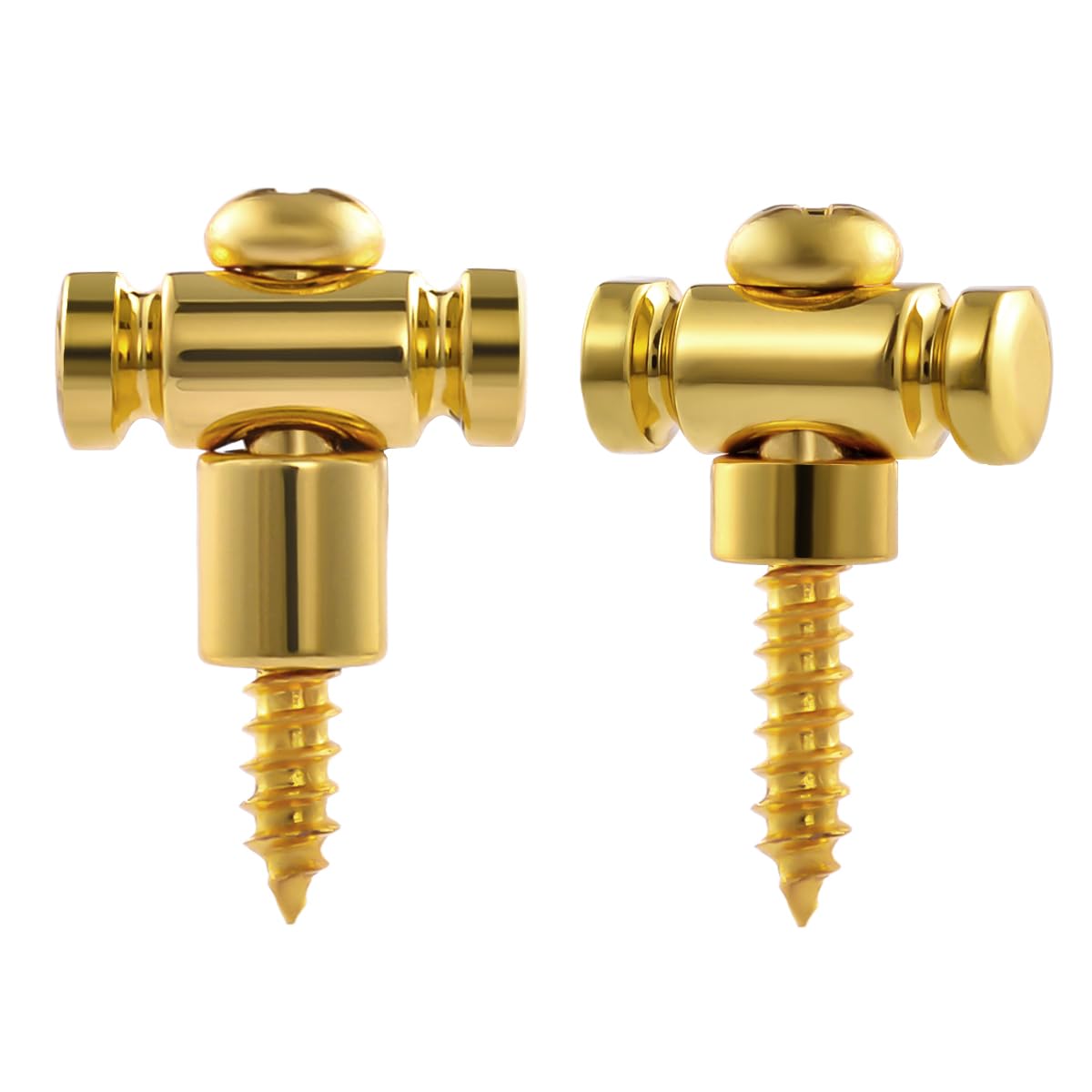 Guyker Guitar Roller String Retainers(Set Of 2)   String Guide, Strings Trees Replacement Part For Electric Guitars, Sr1 Gold