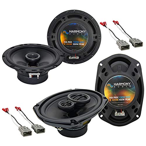 Harmony Audio HA-R65 Compatible With Honda Civic 1996-2000 Bundle - HA-R69 6x9 150W RMS and HA-727800 Factory Speaker Replacemen