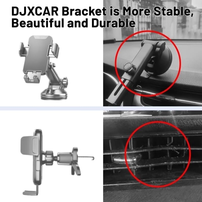 Djxcar Car Phone Holder Fits For Lexus Es 350 300H 250 2022-2024 Accessories,Buckle Mount Perfectly Compatible With Emergency Fl