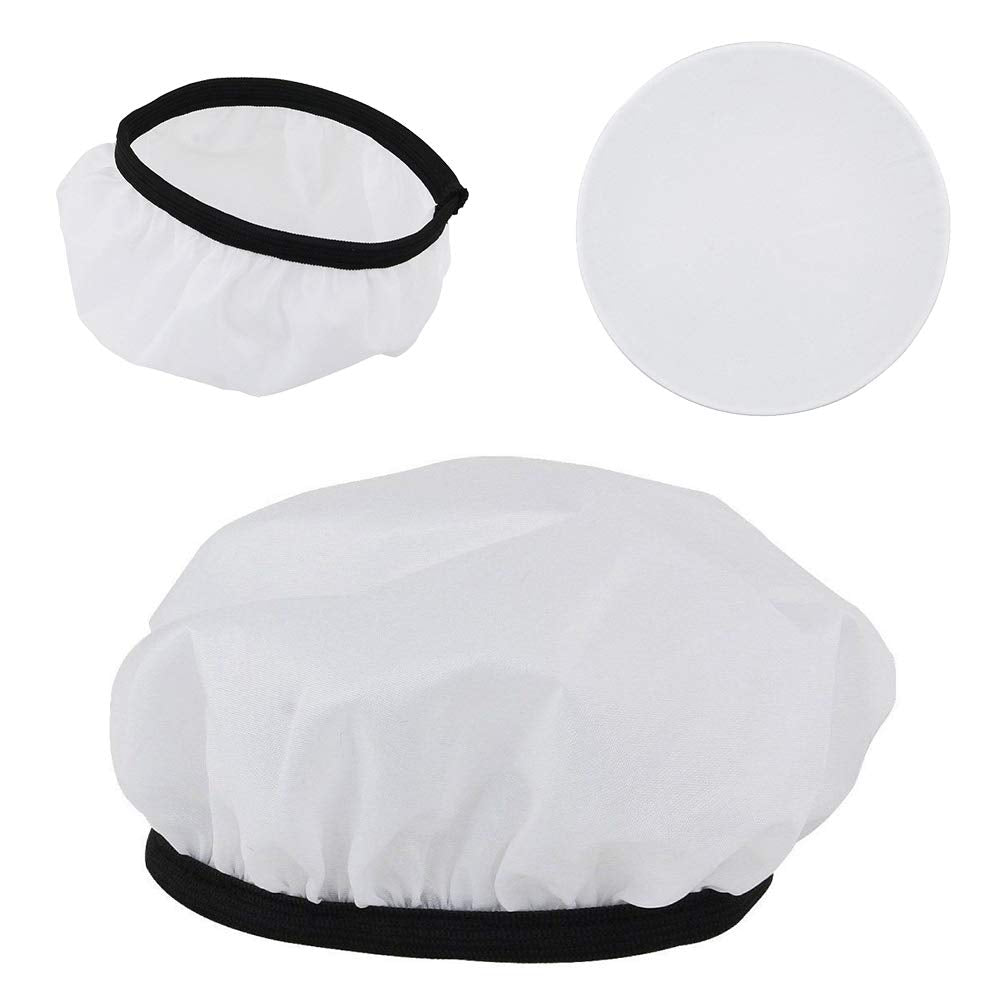 Fotoconic 7'' Standard Reflector With 20, 40, 60 Degree Honeycomb Grid & Diffuser Sock For Bowens Mount Studio Strobe Flash Ligh