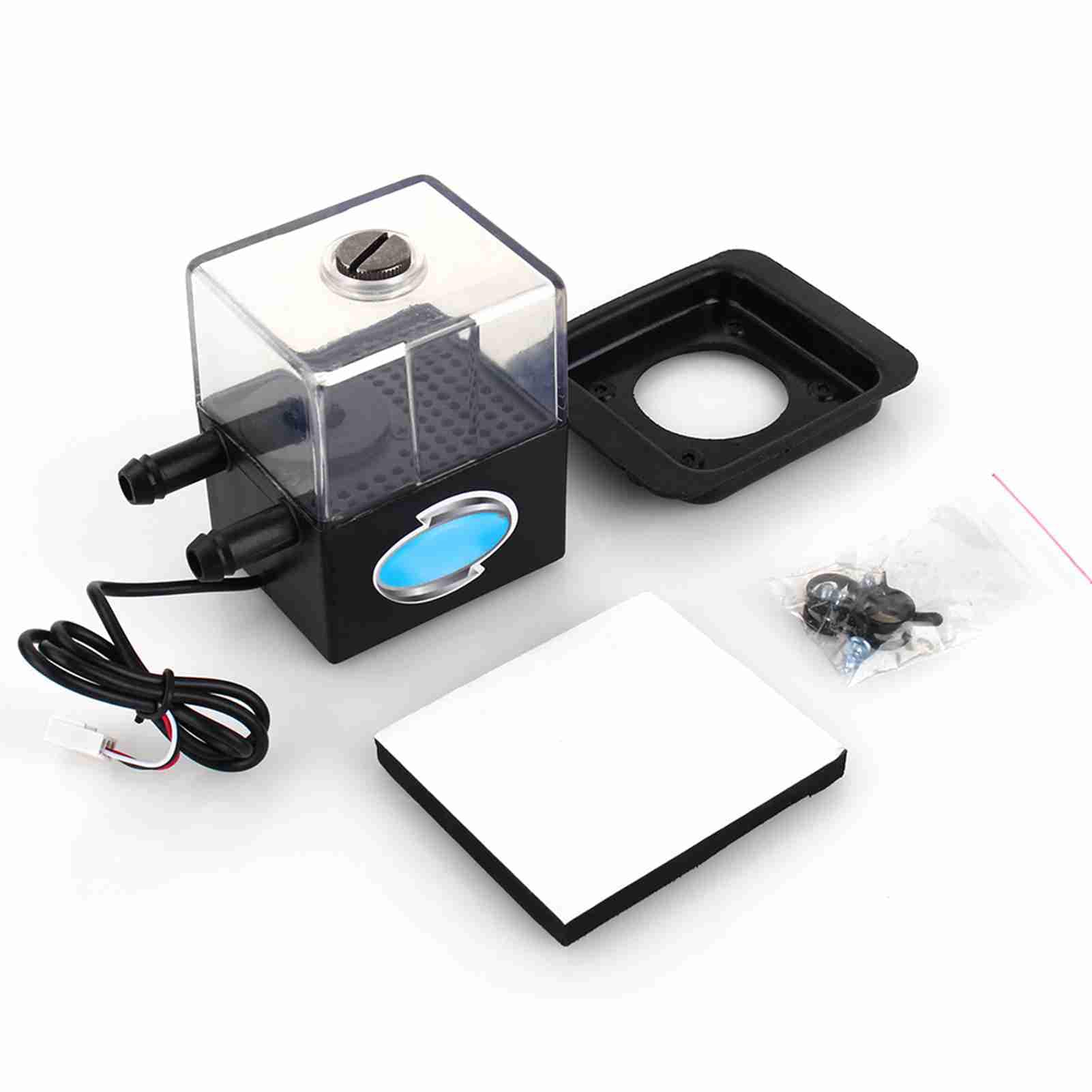 Water Cooling Pump&,SC-300T DC 12V Ultra-Quiet Water Cooling Pump 4W Reservoir .300L/h for PC CPU Liquid Cooling System