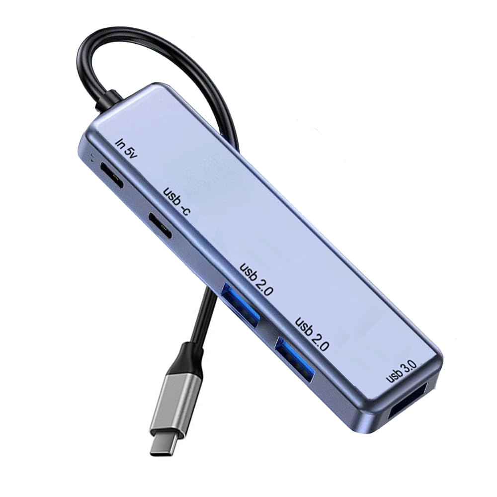 Usb C Hub 3.0, Dockteck Expand Usb C Multiport Adapter With 100W Power Delivery 1 Usb C And 3 Usb Data Ports, Powered Usb C Hub Dongle For Macbook Pro, Ipad Air Mini 6, Iphone 15 Pro Max And More
