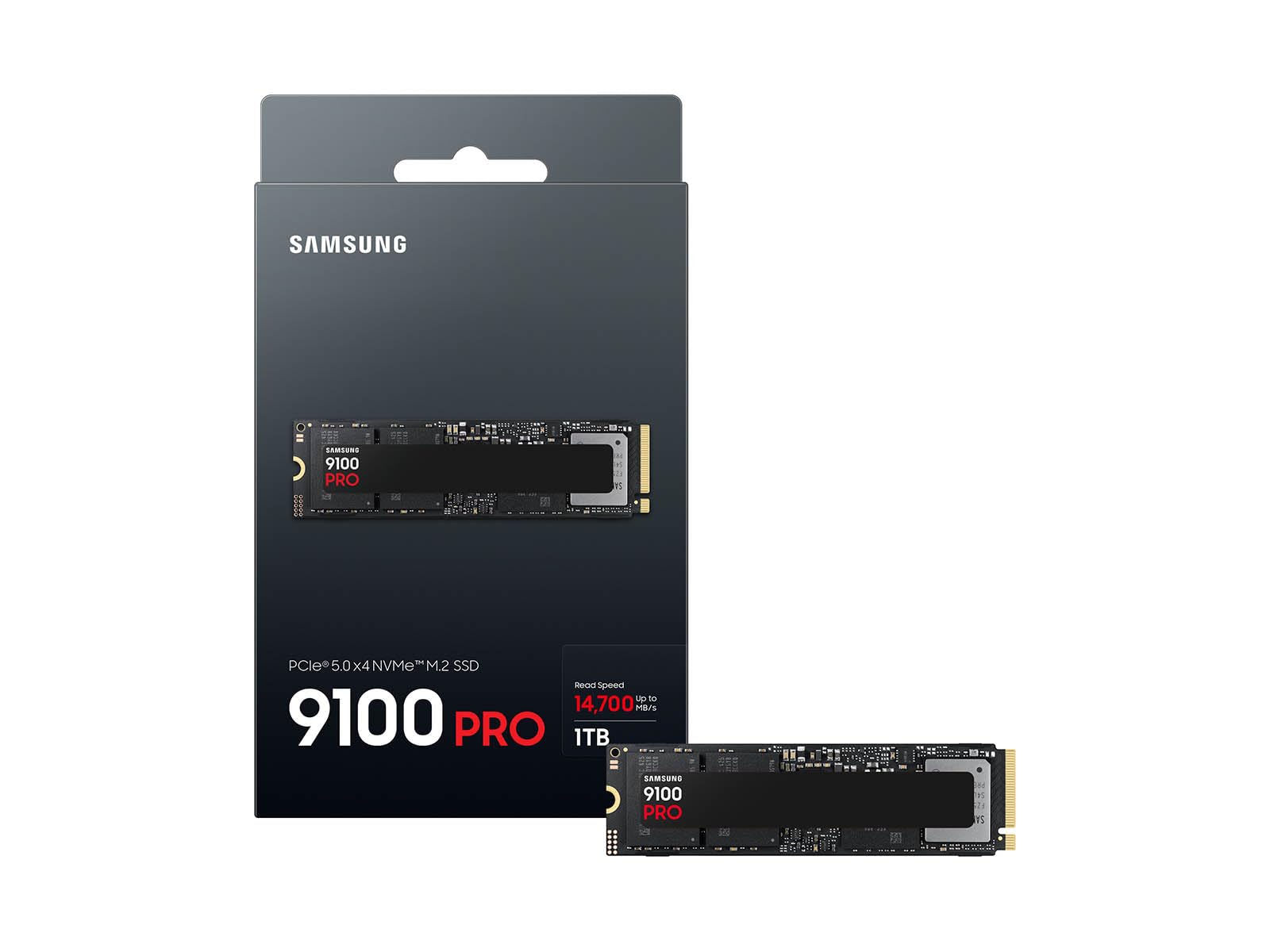 Samsung Ssd 9100 Pro 1Tb, Pcie 5.0X4 M.2 2280, Seq. Read Speeds Up To 14,800Mb/S, Best For Ai Computing, Gaming, And Heavy Duty