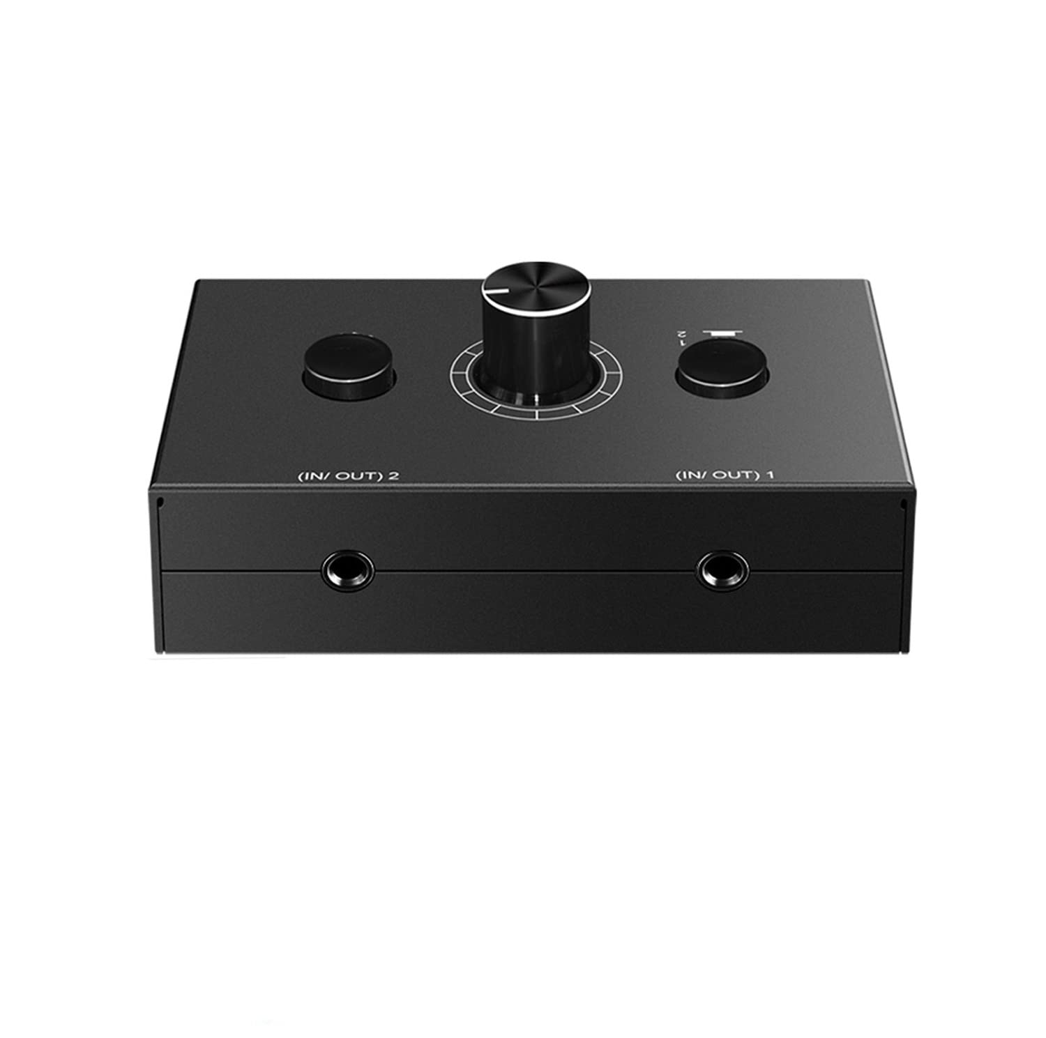 Audio Switcher 3.5Mm Audio Selector Splitter Box Mini 2(1) In 1(2) Out Audio Sharing Manual Selector Compatible Active Speaker((