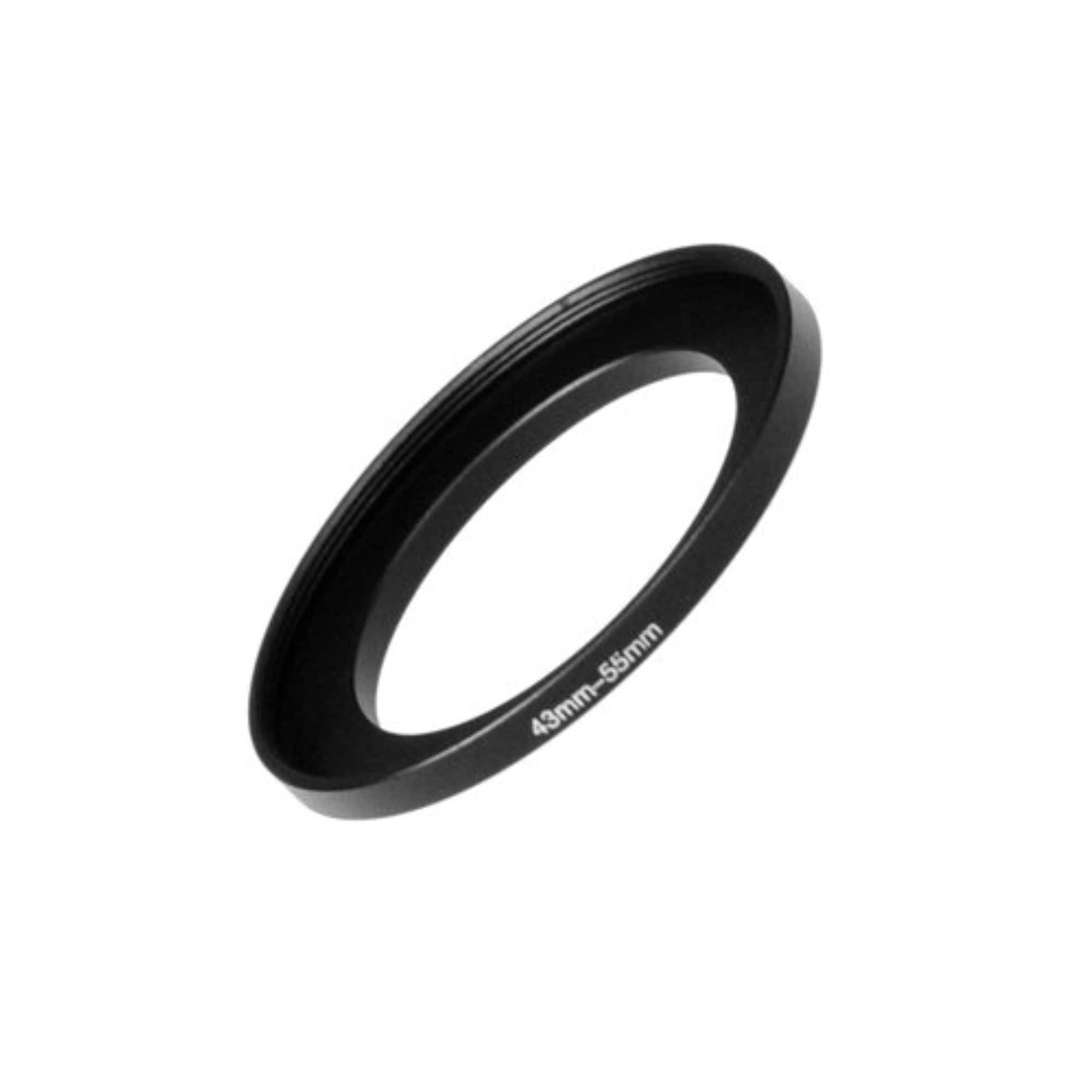 Fotodiox Metal Step Up Ring, Anodized Black Metal 43mm-55mm, 43-55 mm