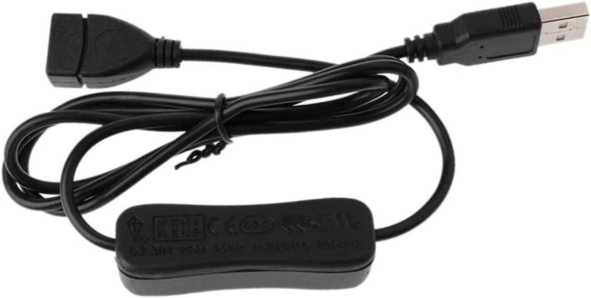 Dfsucces Usb Extension Cable 2Pcs With On/Off Switch Usb Male To Female Cable Support For Led Desk Lamp, Usb Fan, Led Strips Etc