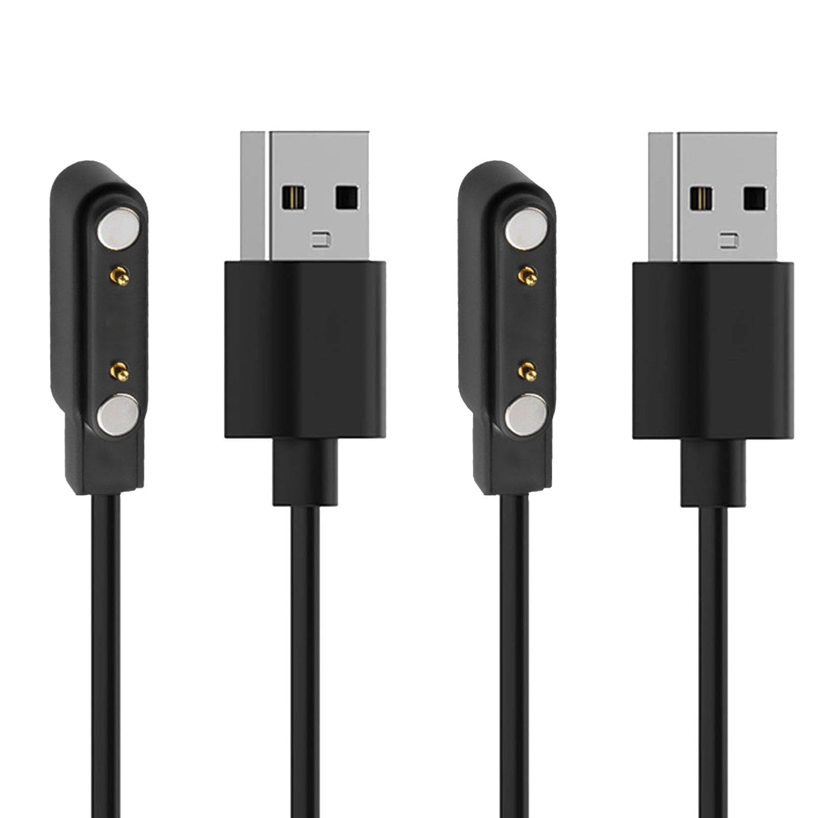 Xininyia 2-Pack Magnetic Charger Cable For K22, K57 Pro,K55 Military Smart Watch Charger Usb Charging Cord(Charging Port Spacing