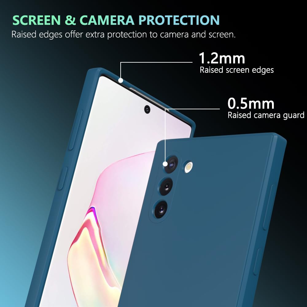 Wogroo For Samsung Galaxy Note 10 Plus Case Dark Blue, Scratch Resistant With Soft Touch, Slim Thin Phone Cover For Samsung Gala