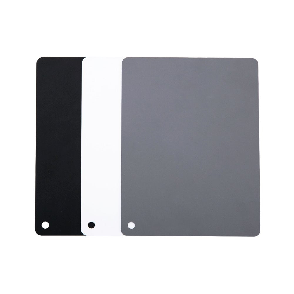 Jjc 4'' X 5.2'' Pvc White Balance Card Set For Achieving Perfect Color Balance In Your Photos   Including An 18% Neutral Grey Ca