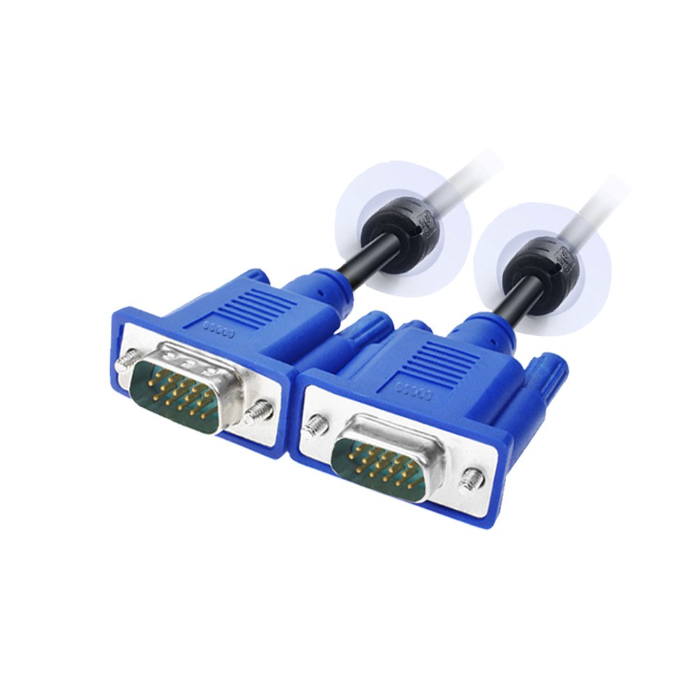 Lfhukeji Vga, Vga Vga Standard 15 Pin Vga Male To Vga Male Cable, 4.8Ft(3+5)