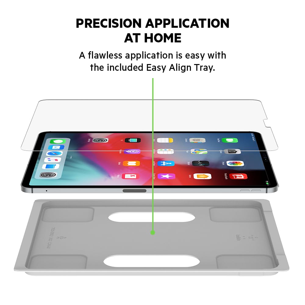 Belkin Screenforce Tempered Glass Screen Protector For Ipad Pro 12.9A (2018 Model)