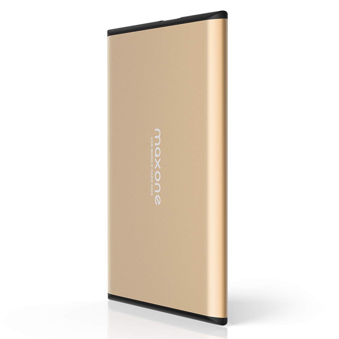 Maxone 320Gb Ultra Slim Portable External Hard Drive Hdd Usb 3.0 For Pc, Mac, Laptop, Ps4, Xbox One   Gold