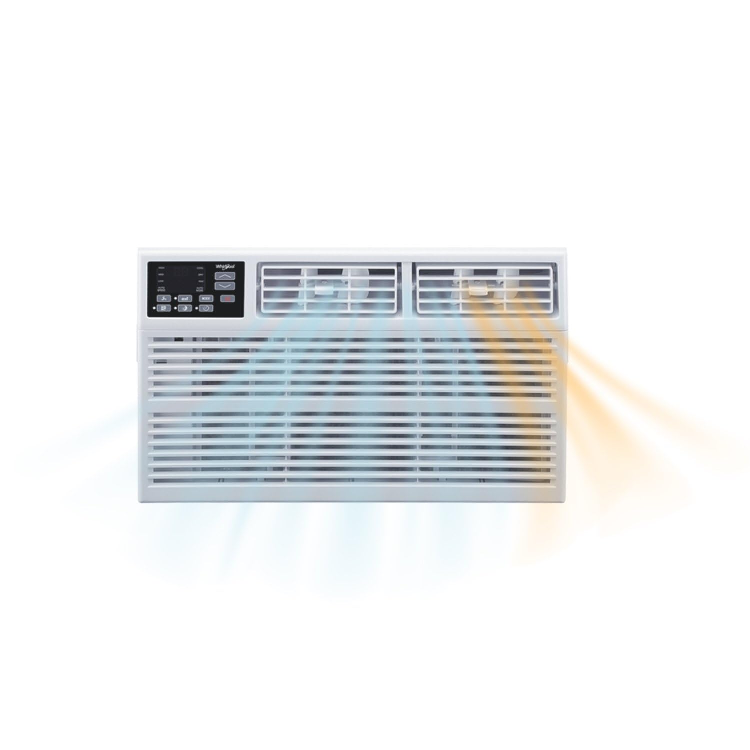 Whirlpool 23,200 BTU 230V Window Air Conditioner with Supplemental Heat, Window Mounted AC Unit with Heater for Apartment, Livin