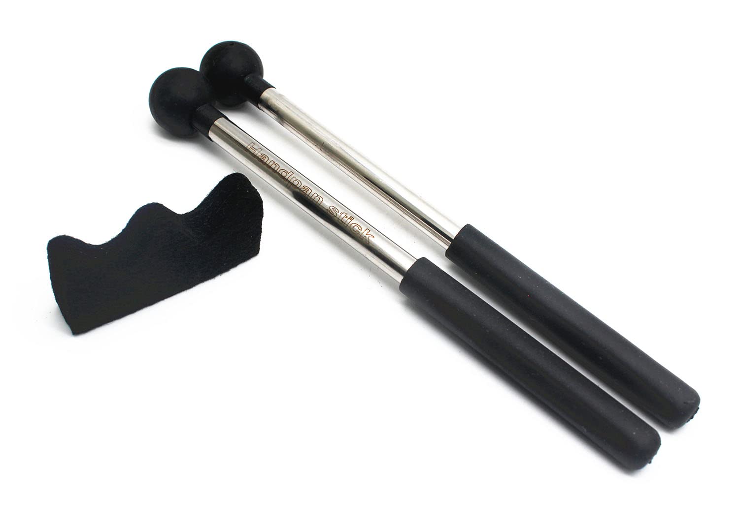 Tuoren 1 Pair Tongue Drum Mallets With Bracket Handpan Drum Sticks Rubber Mallet Percussion Instrument Accessory (Type C)