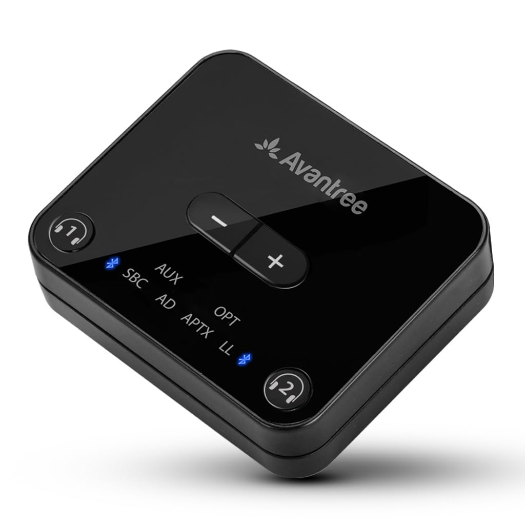 Avantree Audikast Plus   Bluetooth 5.3 Audio Transmitter For Tv, Boosted Optical Volumes, Aptx Low Latency & Adaptive, Qualcomm 