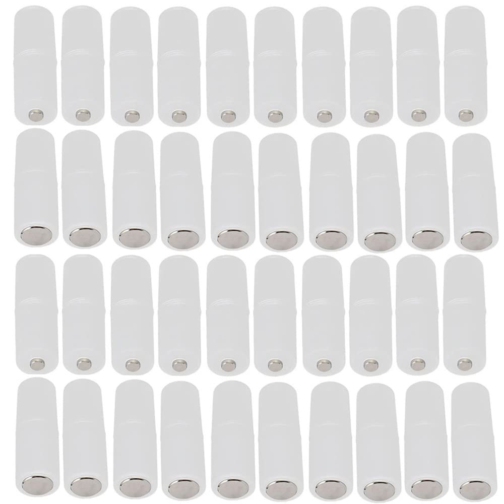 Lampvpath (Pack Of 40 Aaa To Aa Battery Adapter, Aaa To Aa Battery Converter Holder, Aaa To Aa Adapter For Battery Converter Aaa