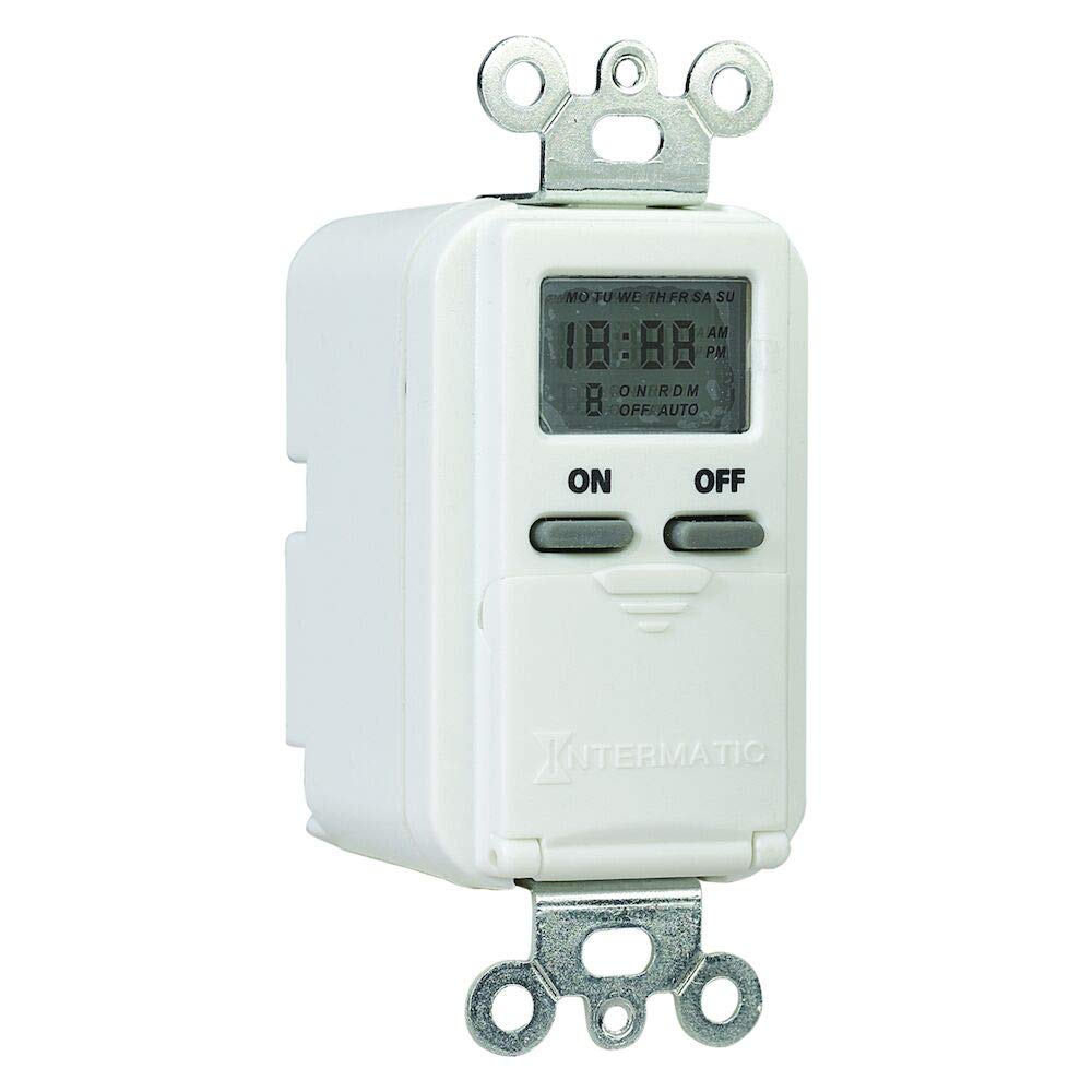 Intermatic Iw505K 15 Amp Digital In Wall Timer , White