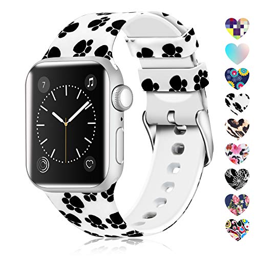 Lwsengme Compatible With Apple Watch Band 38Mm 40Mm 42Mm 44Mm, Soft Silicone Replacment Sport Bands Compatible With Iwatchseries