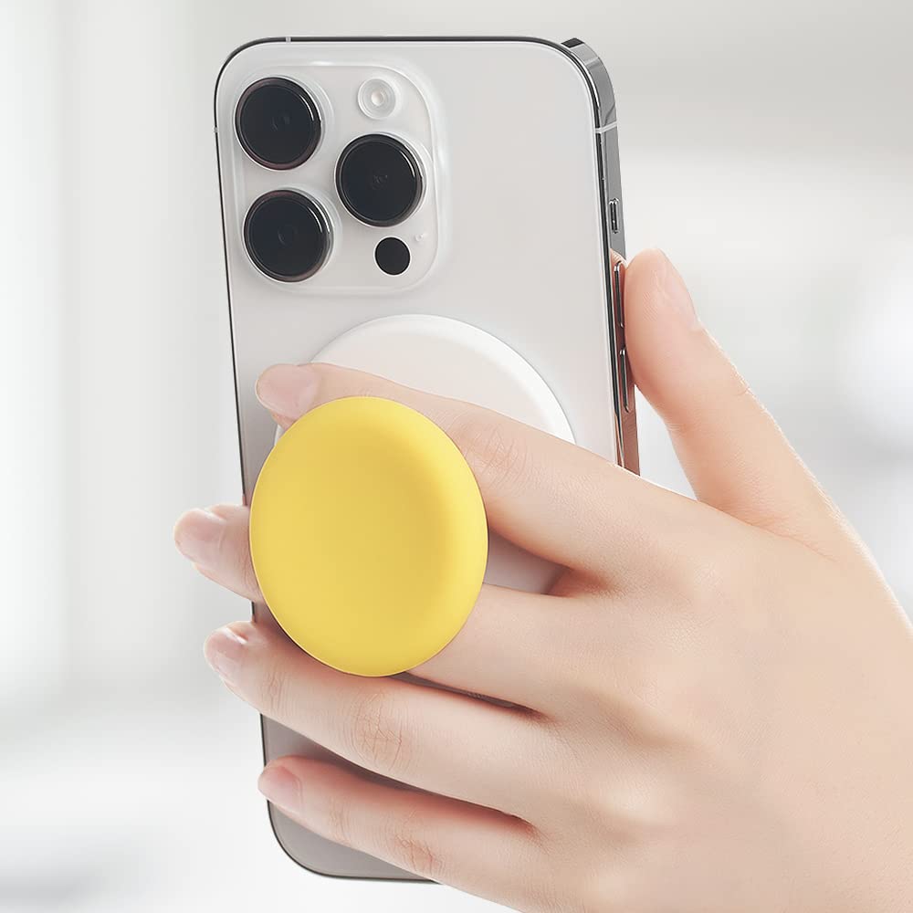 Sinjimoru Magnetic Phone Grip, Magnetic Phone Holder Compatible With Magsafe Stand, Ensuring Finger Comfort For Iphone 16 15 14