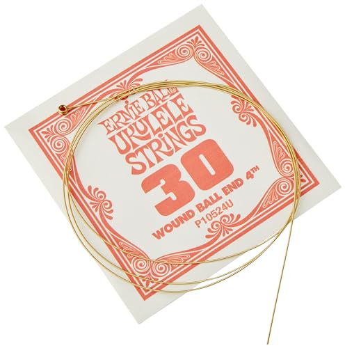 Ernie Ball Concert & Tenor Nylon Ball End Ukulele Strings Wound G, Clear (P02330)