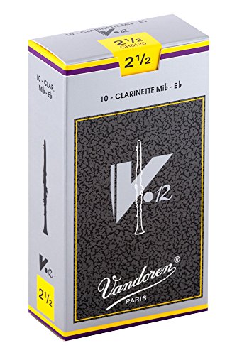 Vandoren Cr6125 Eb Clarinet V12 Reeds Strength 25 Box Of 10