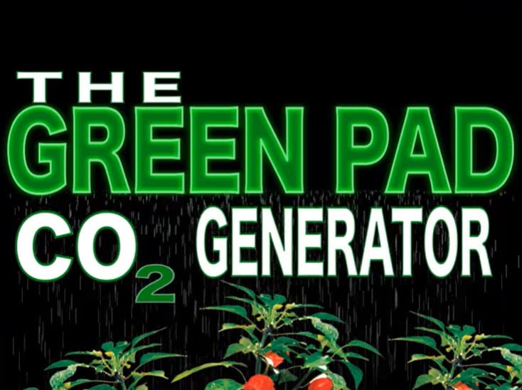 The Green Pad Gp6050 5 Pads Co2 Generator Contains W/2 Hangers