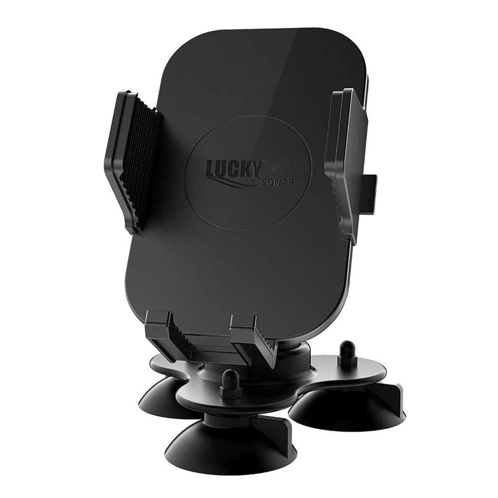 Luckylaker Strong Suction Phone Mount Base Universal Marine Electronic Mount Ball Kayak Fish Finder Holder Car Fishing For Truck