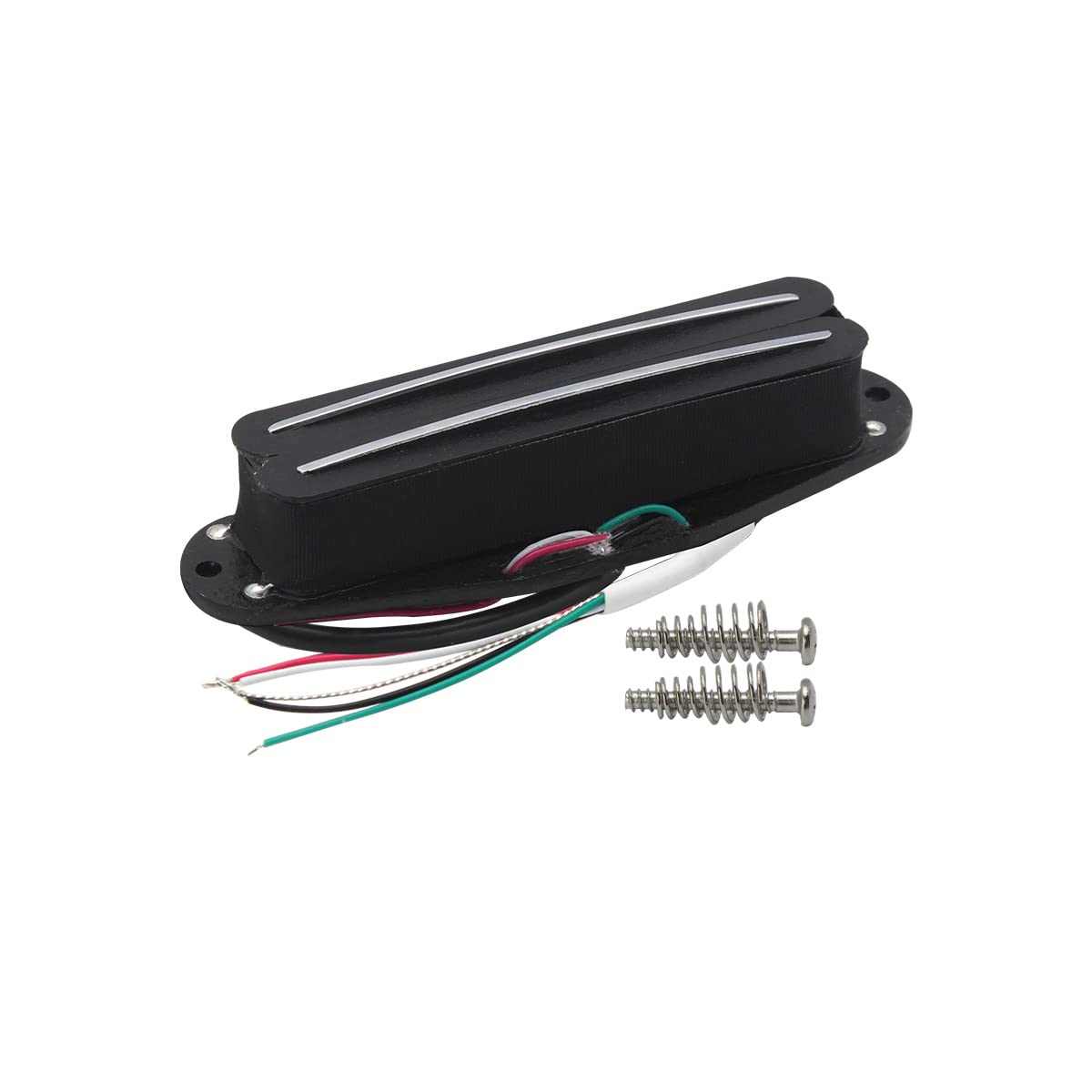 Fleor Alnico 5 Hot Rail Humbucker Single Coil Sized Pickup 6 7K Humbucker Black Fit Strat Squier Tele Guitar