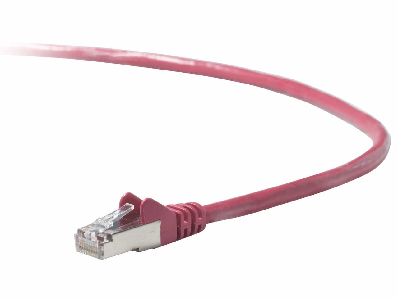 50Ft Cat6 Snagless Patch Cable, Utp, Pink Pvc Jacket, 23Awg, 50 Micron, Gold Pla